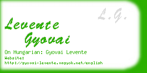 levente gyovai business card